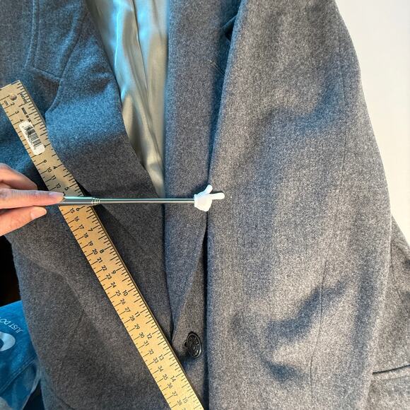 Pendleton Woolen Mills Men’s 42L Gray Virgin Wool Blazer Sport Coat Made in USA - Picture 14 of 16